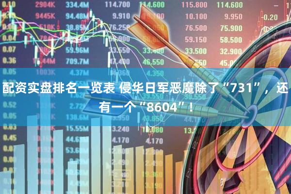 配资实盘排名一览表 侵华日军恶魔除了“731”，还有一个“8604”！